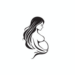 abstract Pregnancy vector logo