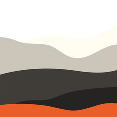 5 Halloween Modern Peach black liquid irregular blob shapes abstract. elements graphic flat style. fluid design illustration stock
