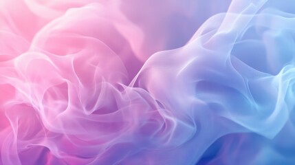 Obraz premium Gradient pink and blue wispy clouds creating a dreamy abstract background
