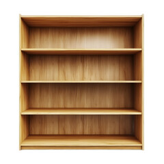 Office Storage Shelves front view isolate on transparent background