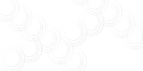 Obraz premium Abstract white gradient circle pattern of 3d bubbles background template. abstract white modern transparency circle presentation background. bubbles, illustration, design, in illustration design.