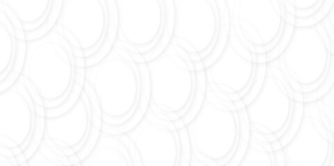 Fototapeta premium Abstract white gradient circle pattern of 3d bubbles background template. abstract white modern transparency circle presentation background. bubbles, illustration, design, in illustration design.