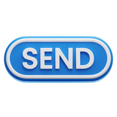 SEND 3D ICON ILLUSTRATION