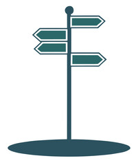 Kierunkowskaz drogowskaz słupek