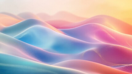 Vibrant abstract waves in gradient colors creating a dynamic wavy texture