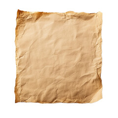 Paper top view isolate on transparent background