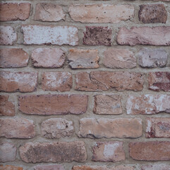 old red brick wall texture background