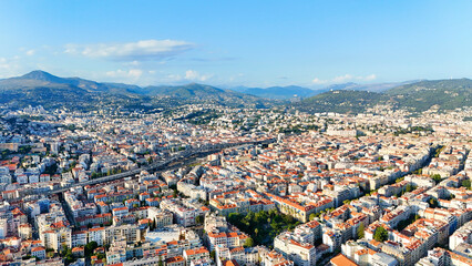 Nice, France - bird's eye view