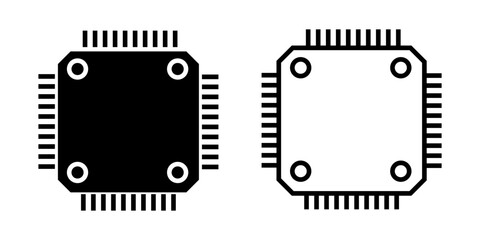 GPU icon on white background