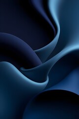 A smooth abstract background with flowing waves and circular patterns in a futuristic design featuring soft blue tones and curves