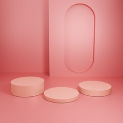 3d, background, pink, scenario, product, art, render