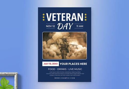Veterans Day Event Flyer Template