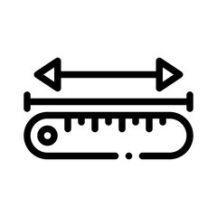 Ruler line icon
