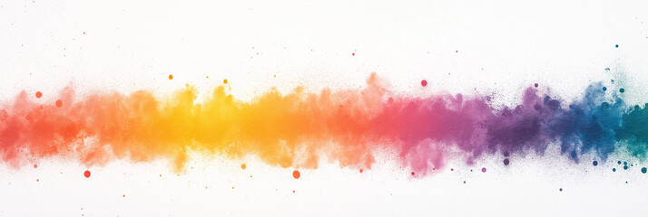 Obraz premium A colorful explosion of smoke and dust, with a rainbow of colors