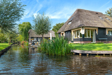 Obraz premium Giethoorn, sehenswertes Dorf in Holland