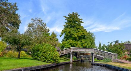 Fototapeta premium Giethoorn, sehenswertes Dorf in Holland