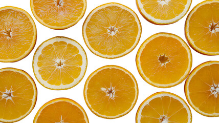 Fototapeta premium Vibrant Orange Slices Background