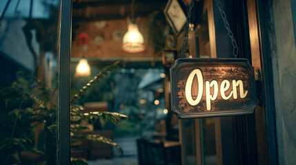 Open in a cafe or restaurant 