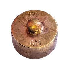 100 gram weight made of brass.