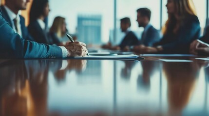 Business Professionals Meeting in a Conference Room