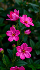 Rich and vibrant pink blossoms create a lush and beautiful display, perfect for an eye-catching phone background.