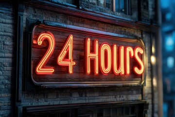 Fototapeta premium 3D illustration of neon letter sign with the quote 