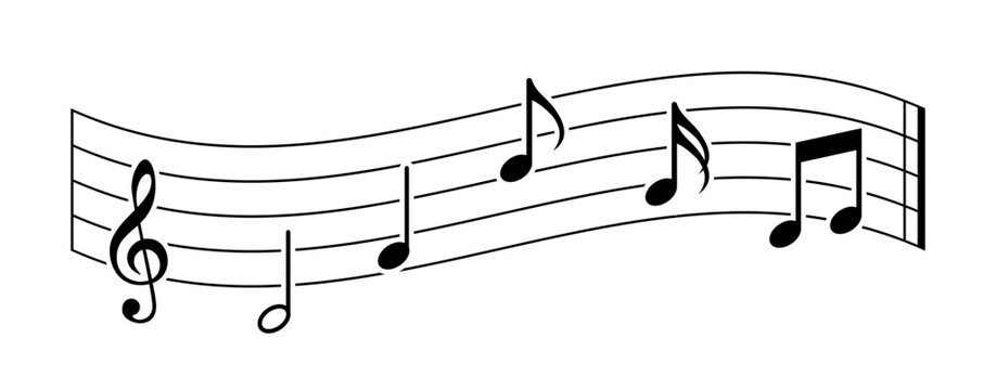 Notes set icons. Silhouette and linear style. Vector icons.