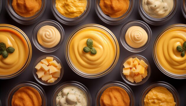 cheese dips repeated pattern 