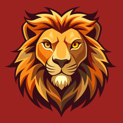 Obraz premium lion head vector
