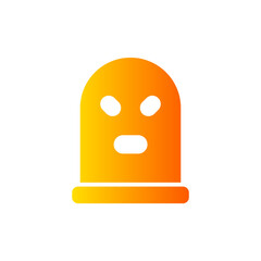 Fototapeta premium ski mask gradient icon