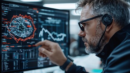 A bank officer discussing investment options with a client, Ultra HD, 8K, HDR, modern office setting with computers and financial charts