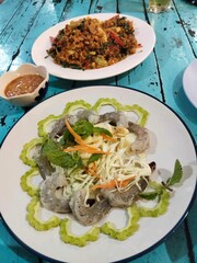 shrimp in fish sauce thai food