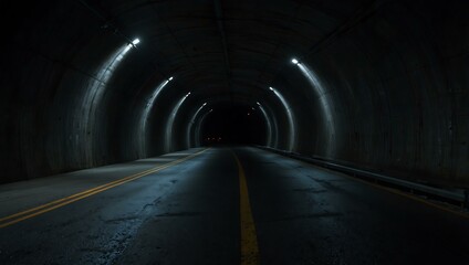 Completed tunnel stretching into darkness, symbolizing connection.