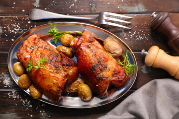 Grilled Chicken with Potatoes – Hearty and Delicious Meal