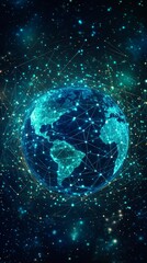 Obraz premium One World, One Network, Digital Inclusion and Equity