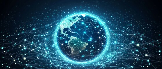 Obraz premium One World, One Network, Digital Inclusion and Equity