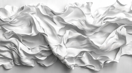  Abstract white textured waves