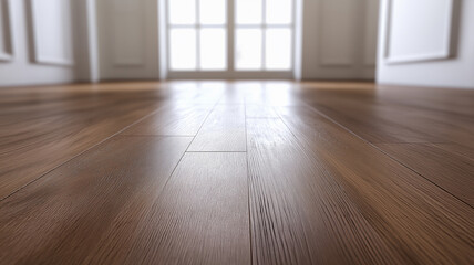 Bright Wooden Floor in Modern Room