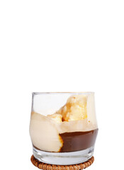 Coffee drinks and ice cream (Affogato) transparent backgroundCoffee drinks and ice cream (Affogato) transparent background