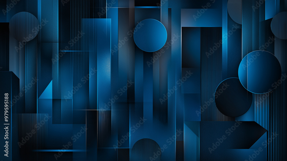 Poster Abstract background with intersecting geometric shapes forming modern pattern