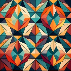 Dynamic Bold Triangle Pattern Design