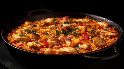 Catalan Paella is a classic Spanish dish with a mix of tasty ingredients, perfect for a satisfying meal.