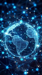 Fototapeta premium Global E Commerce Web, E commerce Growth