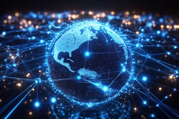 Fototapeta premium Global E Commerce Web, E commerce Growth