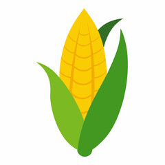 Creative art vector design corn on a white background 