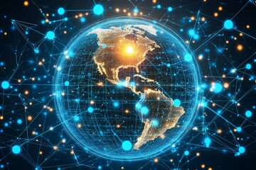Obraz premium Global E Commerce Web, E commerce Growth