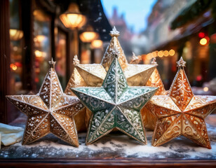 estrellas de adornos de &aacute;rbol de navidad