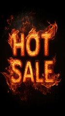 Burning Hot Sale Text Effect