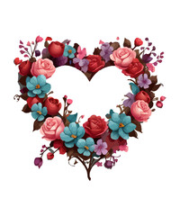 Heart Shaped Flowers design