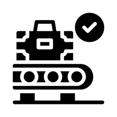 baggage claim glyph icon